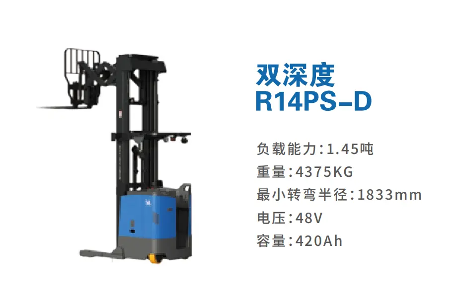 站驾式双深度前移电动叉车BYD-R14PS-D