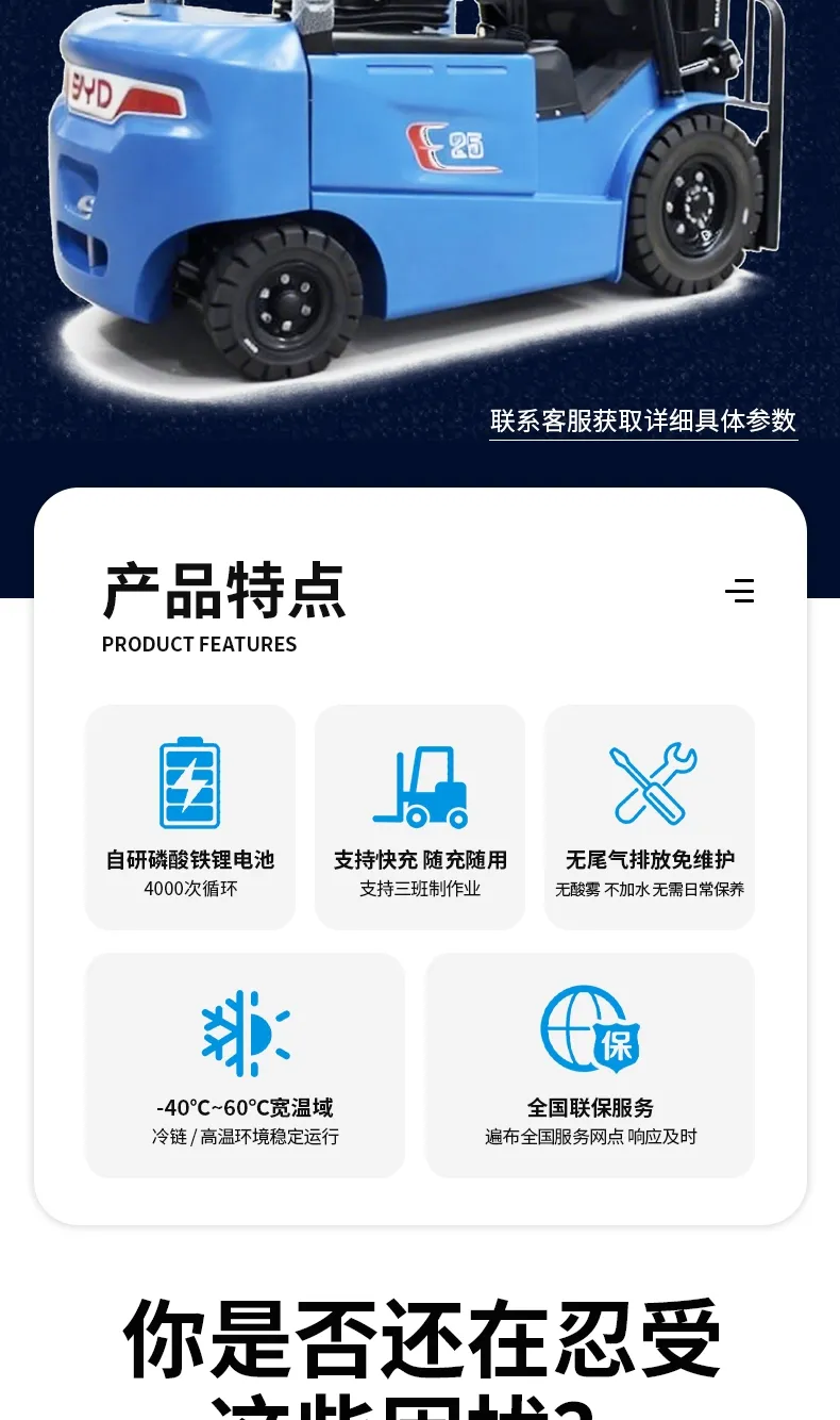 比亚迪2.5吨电动叉车(图2)