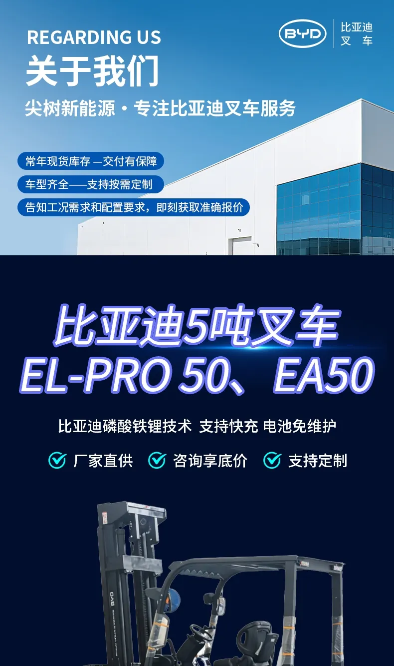 比亚迪5吨电动叉车(图1)