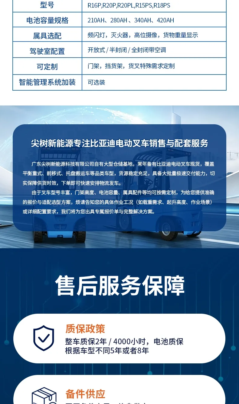 比亚迪座驾式前移式叉车系列(图6)